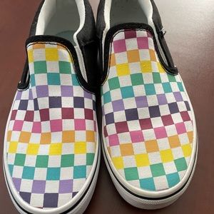 Vans Checkerboard Rainbow. Never worn new